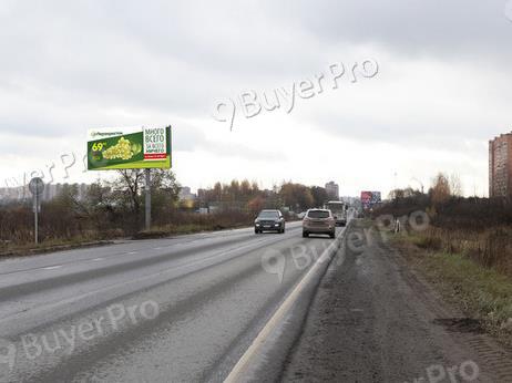 Рекламная конструкция Донинское шоссе, в 200 метрах перед АЗС Роснефть справа (Фото)