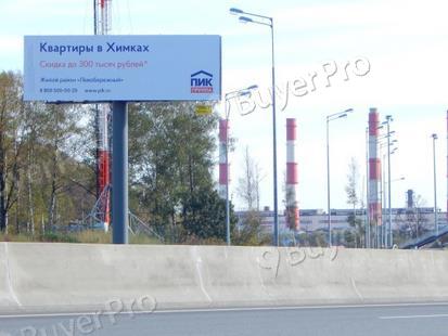 Рекламная конструкция М11 Москва - СПб трасса (платная дорога) справа, 16800м (1600м от МКАД) (Фото)