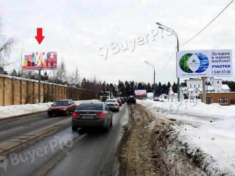 Рекламная конструкция а/д Лешково-Новинки-Веледниково, 2 км + 350 м от кругового движения, слева (Фото)