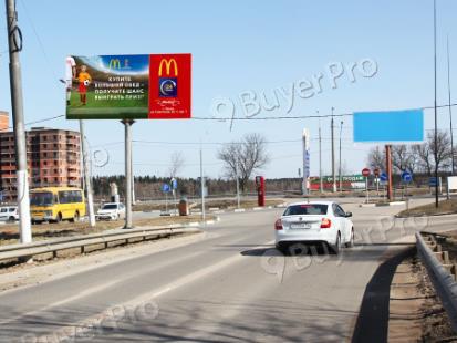 Рекламная конструкция г. Клин, ул. Клинская (до поворота на Ленинградское ш.), лево, 620B (Фото)