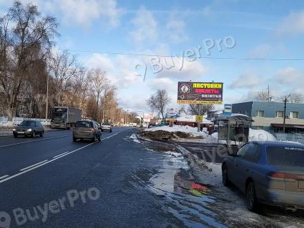 Рекламная конструкция г. Ногинск, Электростальское шоссе, у д. № 1А (Фото)