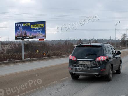 Рекламная конструкция г. Подольск, а/д Старосимферопольское шоссе, 55 км + 330 м, слева (Фото)
