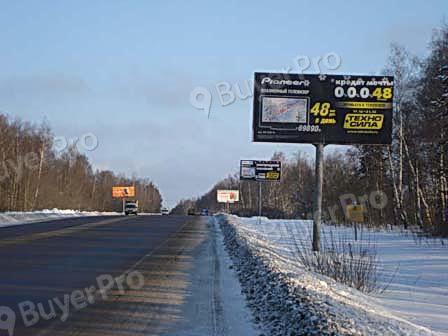 Рекламная конструкция С-П р-н, 200м. за д.Рязанцы, напр. – в Сергиев Посад. (Фото)