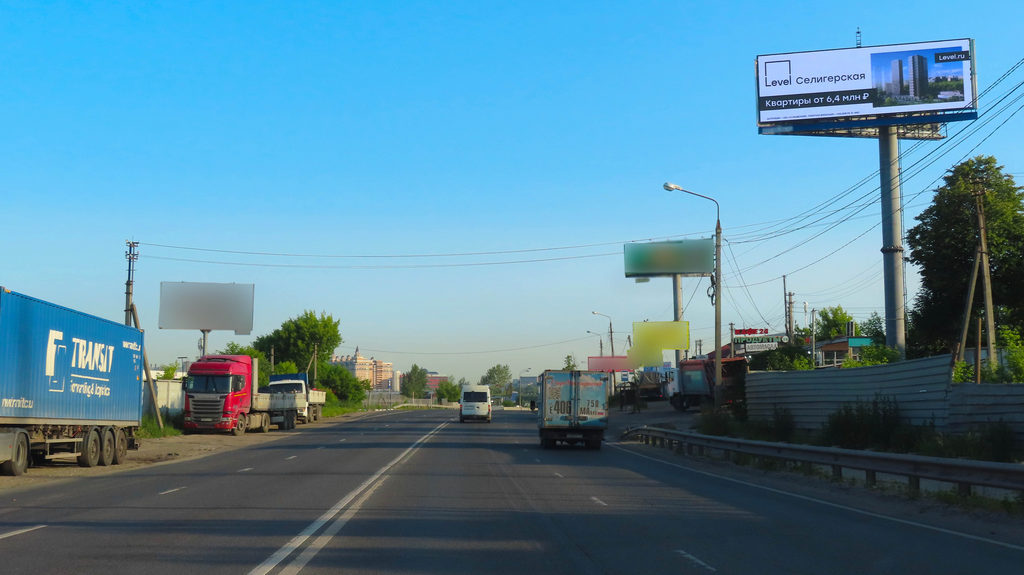Рекламная конструкция Каширское шоссе 25км+м (3км+м от МКАД) Слева (Фото)