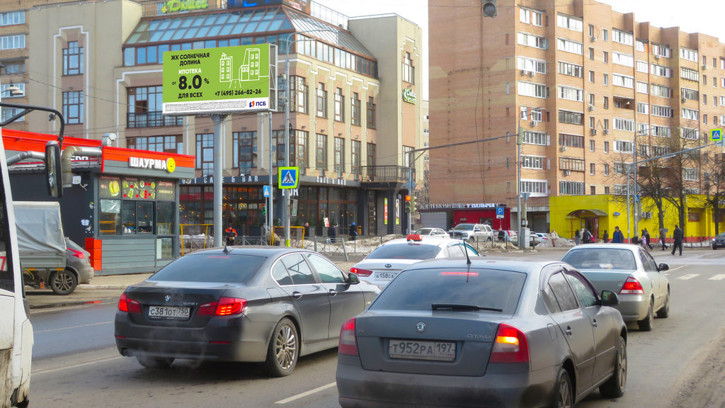 Рекламная конструкция Балашиха ул. Свердлова, пересечение с ул. Объединения (Фото)